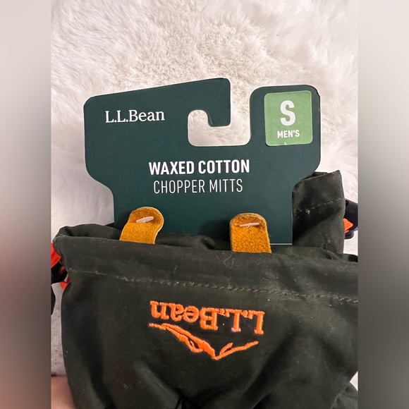L.L BEAN WAXED COTTON CHOPPER MITTS, NWT - Picture 4 of 7